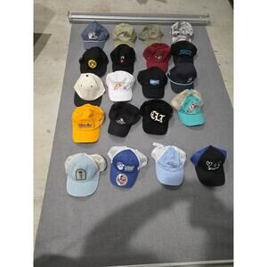 20 Vintage Trucker Hat Lot Snapback 80s 90s Y2K USA Advertising Promo Rope Cap